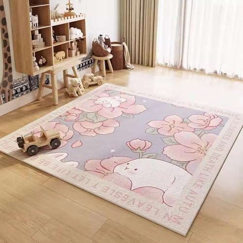 MAAOBR Bodenschutzmatte Bürostuhl Unterlage Teppich Schreibtischstuhl Unterlage Kratzfest rutschfest Bodenschutzmatte Gaming Teppich für Hartböden Büro(Rosa,100x120cm) von MAAOBR
