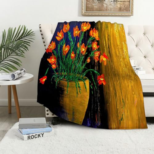 MAAPCHP Kuscheldecke Flauschig Decke Fleecedecke Blume, Gemäldekomposition mit botanisc Wohndecke Warm Winter Weich,Decke Couch Blanket,Wohn- & Kuscheldecken 150 x 200 cm,Sofa überwurfdecke MAAPCHP Kuscheldecke Flauschig Decke Fleecedecke Blume, Gemäldekomposition mit botanisc Wohndecke Warm Winter Weich,Decke Couch Blanket,Wohn- & Kuscheldecken 150 x 200 cm,Sofa überwurfdecke von MAAPCHP
