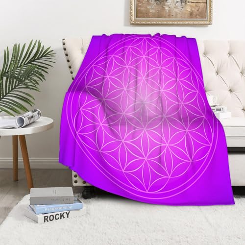 MAAPCHP Kuscheldecke Flauschig Decke Fleecedecke Blume des Lebens in lebendigen Psyched Wohndecke Warm Winter Weich,Decke Couch Blanket,Wohn- & Kuscheldecken 150 x 200 cm,Sofa überwurfdecke MAAPCHP Kuscheldecke Flauschig Decke Fleecedecke Blume des Lebens in lebendigen Psyched Wohndecke Warm Winter Weich,Decke Couch Blanket,Wohn- & Kuscheldecken 150 x 200 cm,Sofa überwurfdecke von MAAPCHP