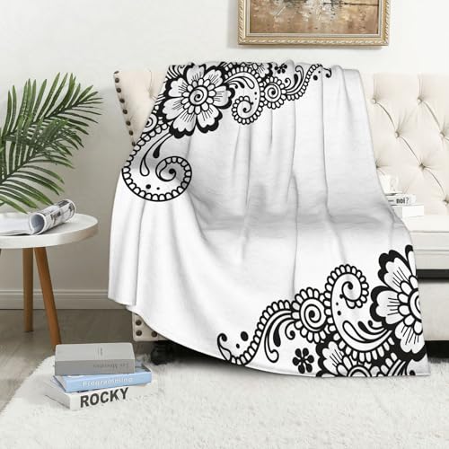 MAAPCHP Kuscheldecke Flauschig Decke Fleecedecke Blumen-Vektor-Ornament Wohndecke Warm Winter Weich,Decke Couch Blanket,Wohn- & Kuscheldecken 150 x 200 cm,Sofa überwurfdecke MAAPCHP Kuscheldecke Flauschig Decke Fleecedecke Blumen-Vektor-Ornament Wohndecke Warm Winter Weich,Decke Couch Blanket,Wohn- & Kuscheldecken 150 x 200 cm,Sofa überwurfdecke von MAAPCHP