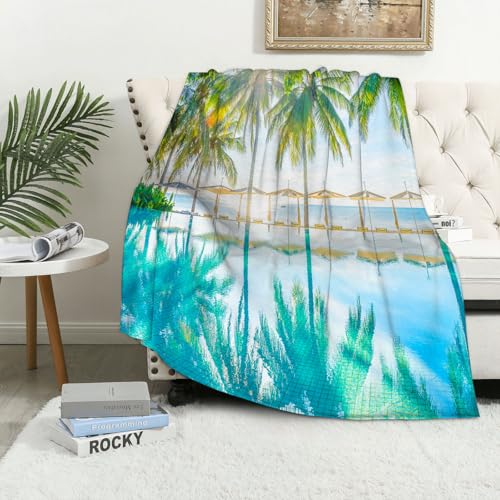 MAAPCHP Kuscheldecke Flauschig Decke Fleecedecke Landschaft, Pool am Strand mit saisona Wohndecke Warm Winter Weich,Decke Couch Blanket,Wohn- & Kuscheldecken 150 x 200 cm,Sofa überwurfdecke MAAPCHP Kuscheldecke Flauschig Decke Fleecedecke Landschaft, Pool am Strand mit saisona Wohndecke Warm Winter Weich,Decke Couch Blanket,Wohn- & Kuscheldecken 150 x 200 cm,Sofa überwurfdecke von MAAPCHP