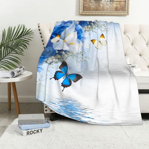 MAAPCHP Kuscheldecke Flauschig Decke Fleecedecke Wilde Blumen, Blaue und weiße Blumen m Wohndecke Warm Winter Weich,Decke Couch Blanket,Wohn- & Kuscheldecken 150 x 200 cm,Sofa überwurfdecke MAAPCHP Kuscheldecke Flauschig Decke Fleecedecke Wilde Blumen, Blaue und weiße Blumen m Wohndecke Warm Winter Weich,Decke Couch Blanket,Wohn- & Kuscheldecken 150 x 200 cm,Sofa überwurfdecke von MAAPCHP