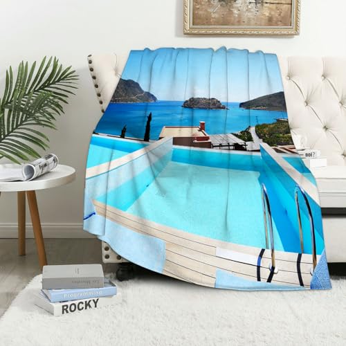 MAAPCHP Kuscheldecke Flauschig Decke Fleecedecke Wohndeko, Pool Hotel mit Aussicht l Kr Wohndecke Warm Winter Weich,Decke Couch Blanket,Wohn- & Kuscheldecken 150 x 200 cm,Sofa überwurfdecke MAAPCHP Kuscheldecke Flauschig Decke Fleecedecke Wohndeko, Pool Hotel mit Aussicht l Kr Wohndecke Warm Winter Weich,Decke Couch Blanket,Wohn- & Kuscheldecken 150 x 200 cm,Sofa überwurfdecke von MAAPCHP