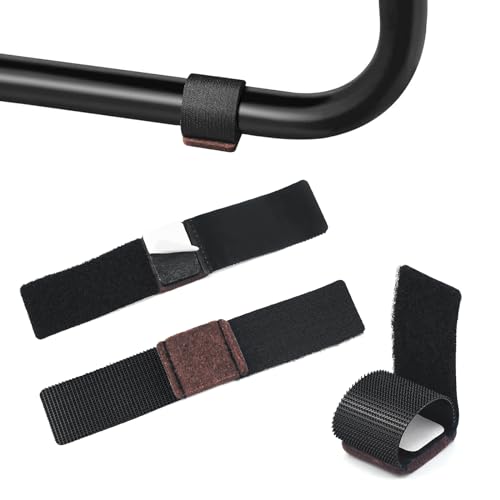 MABAHON 28PCS Möbel Filz Pads mit Haken und Schleife Befestigungen, für Sled Base Seite Bürostuhl, hölzerne Harte Böden, verhindert Kratzer & Lärmreduzierung von MABAHON