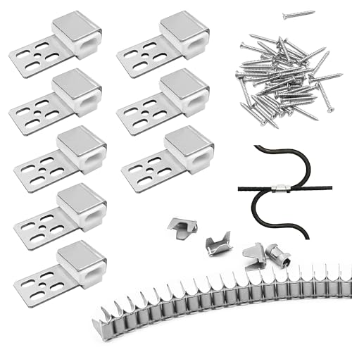 MABAHON 8 Pcs Sofa Feder Clips Polstermöbel,Sofa Feder Reparatur Ersatzset, Wellenfedern für polstermöbel,Reparatur Ersatz mit Polster, Sofa-Draht 8*Käfigklemme,24*Sofa Federklemme,32*Schneidschraube von MABAHON