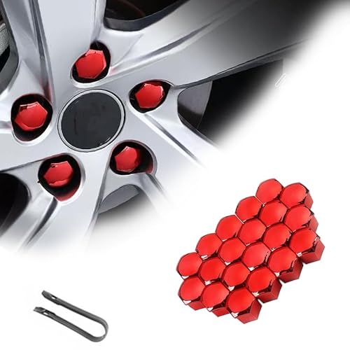 20 Stücke Radschraubenkappen für Porsche Cayenne Coupe Auto Radmutternkappen, Radschrauben Radmuttern Radbolzen Kappen Schraubenfelgen Außenschutz, Electroplating red 21mm 20 Stücke Radschraubenkappen für Porsche Cayenne Coupe Auto Radmutternkappen, Radschrauben Radmuttern Radbolzen Kappen Schraubenfelgen Außenschutz, Electroplating red 21mm von MABEIXI