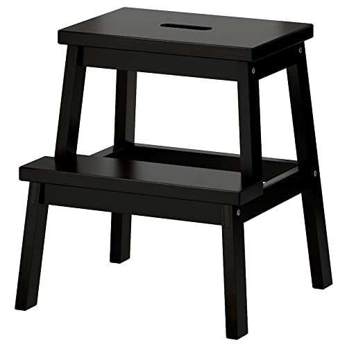 IKEA BEKVÄM Tritthocker aus Holz - 50 cm hoch mit Griffloch - Espe schwarz IKEA BEKVÄM Tritthocker aus Holz - 50 cm hoch mit Griffloch - Espe schwarz von IKEA