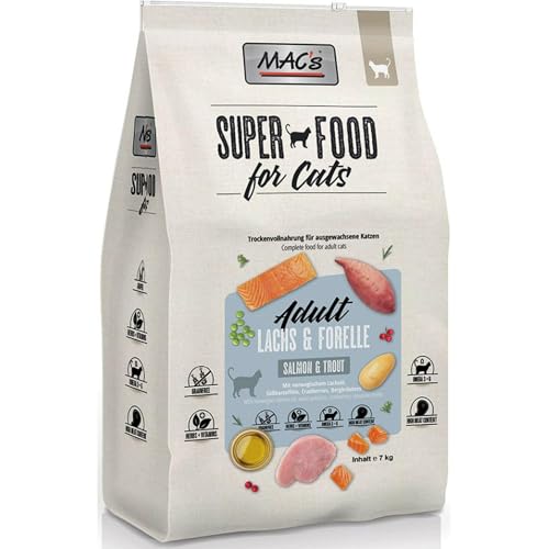 Mac's Katzenfutter getreidefrei Adult Lachs & Forelle, 7 kg von MAC's
