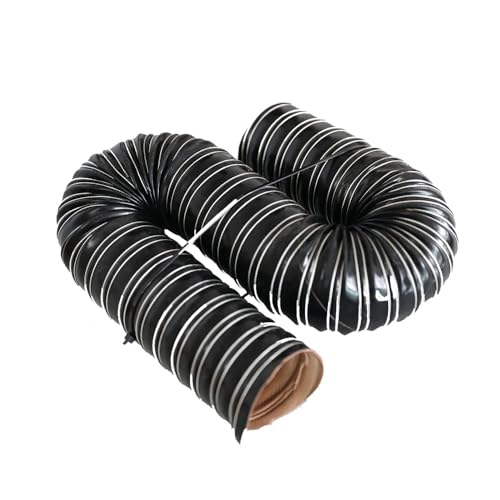 MACAGGTNTU 25 45 55 70 102 152mm Flexibel Silikon Lufttransportschlauch Schwarz Lüftungsschlauch Abluftschlauch Für LüftungskanalSysteme(2m(6.6ft),55mm) von MACAGGTNTU