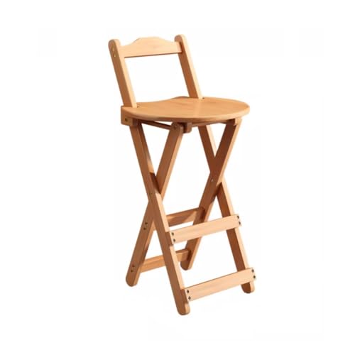 MACAGGTNTU 45 63 75cm Faltstuhl Tragbare Klappbare Küchenhocker Klappsessel Mit Rückenlehne Outdoor Klapphocker Faltbar Bar Hocker, Platzsparend(Original Color,63cm/24.8in) von MACAGGTNTU