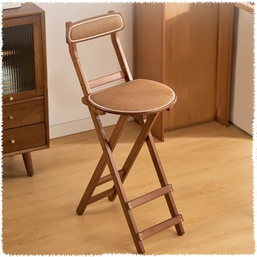 MACAGGTNTU 48 63 70cm Tragbare Klappbare Faltbarer Hocker, Gepolsterte Klappbare Klappsessel Mit Rückenlehne Und Fußstütze, Leichter Sitzhocker Klappbar ﻿(Tea Color,63cm/24.8in) von MACAGGTNTU