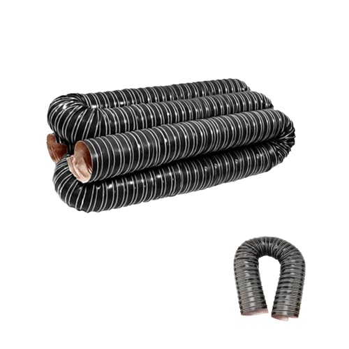 MACAGGTNTU Flexibel Luftkanalschlauch 32 45 55 65 89 120 180mm Lüftungsschlauch Schwarz Silikon Kanalschlauch Abluftschlauch Länge 1 2 4 6 8 10m(2m(6.6ft),220mm) von MACAGGTNTU