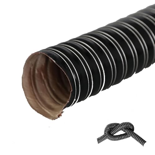 MACAGGTNTU Flexibel Silikon Entlüftungsschlauch Luftkanalschlauch 20-305 Mm Schwarzer Lüftungsschlauch Länge 1-10 M Silikon-Kanalschlauch(2m(6.6ft),180mm) von MACAGGTNTU