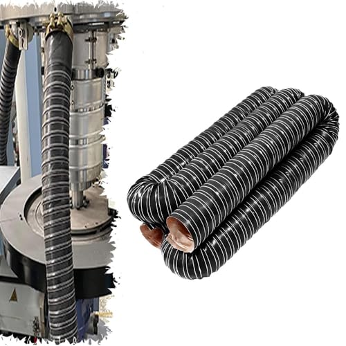 MACAGGTNTU Schwarz Abluftschlauch Silikon Kanalschlauch 25 45 55 70 102 152mm Flexibler Kanalschlauch Länge 4 6 8 10m Lüftungsschlauch(10m(32.8ft),89mm) von MACAGGTNTU