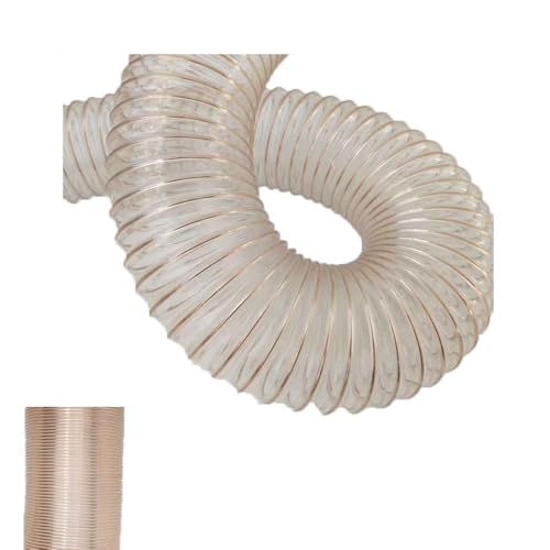 MACAGGTNTU Transparent PU Absaugschlauch Staubsammelschlauch Rauchschläuche Für Holzverarbeitung/Labor Durchmesser 102 140 200 250mm Länge 4 5 6 8 10m(8m/26.2ft,220mm-8.7in) von MACAGGTNTU