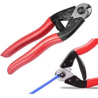 Multifunktions-Kabelschneider aus Stahl (7 mm) mit rotem Griff für Fahrräder von MACARON