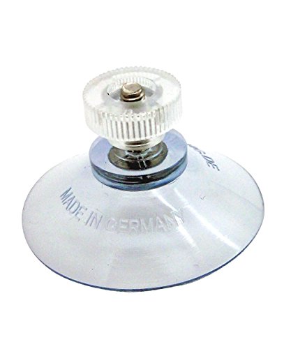 8 x Saugnapf - Säugnäpfe Haftsauger Haken Gewinde Bohrung Lichterkette Schlüsselring Ring Mutter Auto Camping Rändelmutter 30 40mm 40 50 mm Mit Transparent Extra Stark – Made in Germany von MACEMARO TRADING