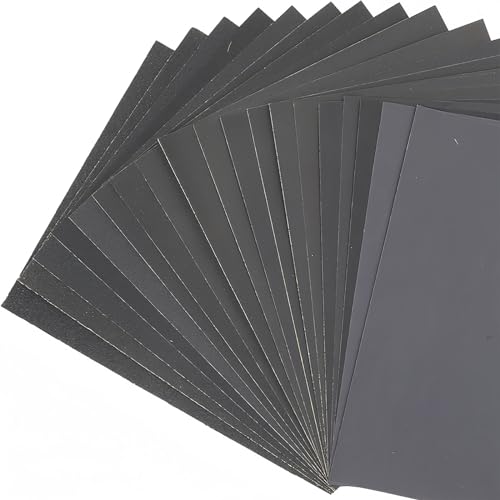 320 Grit Sandpaper 230 x 280mm Dry and Wet Sandpaper 10 Pcs Polishing Abrasive Waterproof Paper von MACHSWON