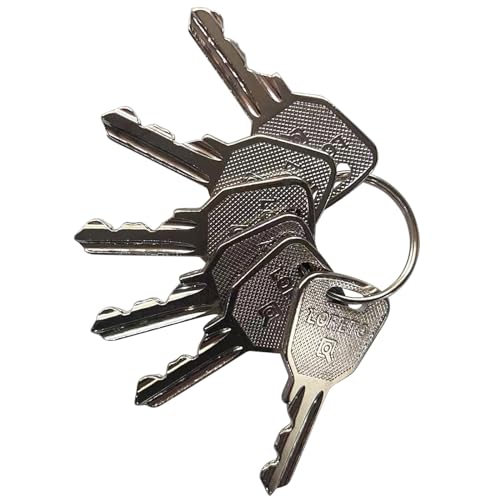 6Pcs 4241A Lift Schlüssel 4241A Zündschlüssel Kompatibel mit Haulotte Ronis JLG Lift 2440306540 Heavy Equipment Keys Master Set von MACHSWON