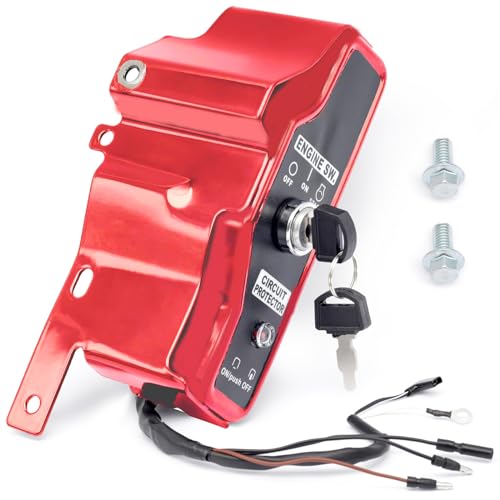 GX390 Zündschlüsselschalter Box w/Keys Engine Stop On Switch für Harbor Predator 13HP 420cc Motor 60340 60349 69736,Zündschalter Control Box Ersatz für Geräte mit 420cc Motor von MACHSWON