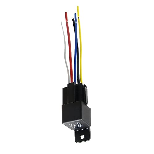 MACHSWON 5 Pin DC 36V 40A Relais Automatik Hochleistungs-Standard-Relais für Auto-Motor, Universal-Ersatz-Zubehör mit Kabelbaum MACHSWON 5 Pin DC 36V 40A Relais Automatik Hochleistungs-Standard-Relais für Auto-Motor, Universal-Ersatz-Zubehör mit Kabelbaum von MACHSWON