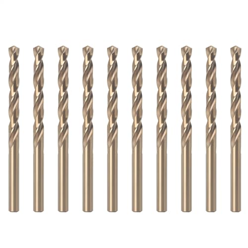 MACHSWON 1.6mm Stahlbohrer mit geradem Schaft,Hochgeschwindigkeits-Spiralbohrer,Spiralbohrer mit reduziertem Schaft,Jobber-Bohrer,Vielseitige Meisterschaft in Edelstahl, Holz,10stk. von MACHSWON