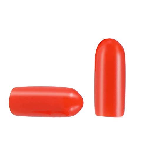 MACHSWON 10 Stück Gummi-Endkappen 18 mm ID PVC Rundrohr Bolt Cap Abdeckung Schraube Gewinde Schutz Rot von MACHSWON