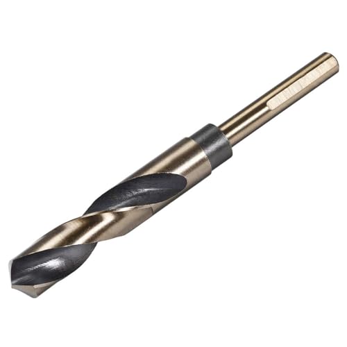 MACHSWON 14.5mm x 10 mm Schnellarbeitsstahl-Bohrer, Spiralbohrer mit reduziertem Schaft, Jobber-Bohrer, vielseitige Beherrschung in Edelstahl, Holz, 1 Stück von MACHSWON