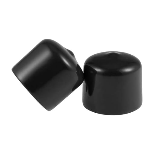 MACHSWON 25mm Gummiendkappen Vinyl Runde Endkappe Abdeckung Ende Sicherheitsabdeckung,Schwarz, 10 Stk. von MACHSWON