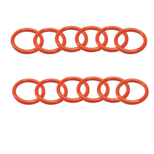 MACHSWON 30 Stück Silikon-O-Ringe Dichtungsringe Dichtungen 24 mm Außendurchmesser 21 mm Innendurchmesser 1,5 mm Breite Silikon Unterlegscheibe Runder Dichtungsring Rot von MACHSWON