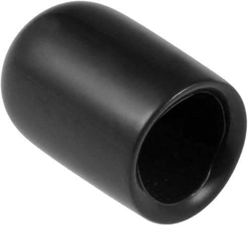 MACHSWON 8mm Gummiendkappen Vinyl Runde Endkappe Abdeckung Ende Sicherheitsabdeckung,Schwarz, 20 Stk. von MACHSWON