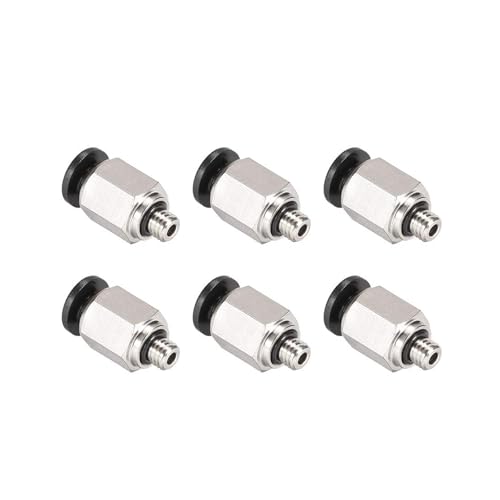 MACHSWON Gerader pneumatischer Außengewinde, 4 mm Rohrdurchmesser x M5-Gewinde, Druck-zu-Schnellverbindung, Druckluft-Verbindungswerkzeug, pneumatische Schlaucharmaturen, 6 Stück MACHSWON Gerader pneumatischer Außengewinde, 4 mm Rohrdurchmesser x M5-Gewinde, Druck-zu-Schnellverbindung, Druckluft-Verbindungswerkzeug, pneumatische Schlaucharmaturen, 6 Stück von MACHSWON