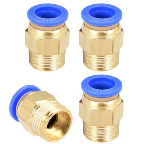 MACHSWON Gerader pneumatischer Außengewinde 12 mm Rohr OD x G3/8 Gewinde Push to Quick Connect Armaturen, Druckluft-Schlauchverschraubungen, 8 Stück MACHSWON Gerader pneumatischer Außengewinde 12 mm Rohr OD x G3/8 Gewinde Push to Quick Connect Armaturen, Druckluft-Schlauchverschraubungen, 8 Stück von MACHSWON