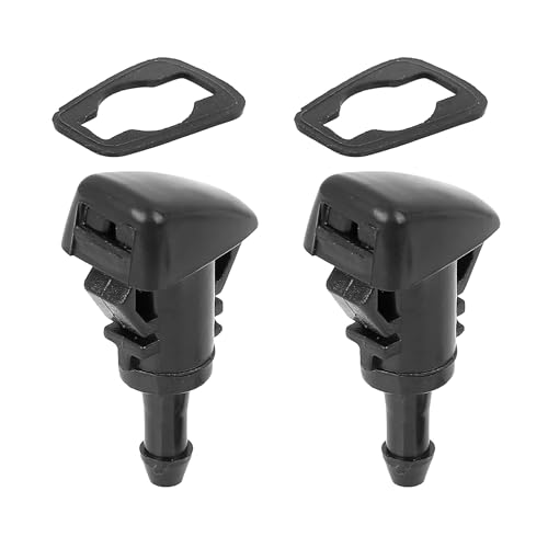 MACHSWON Scheibenwischerdüsen 5116088AA passend für Dodge Neon 2000–2005 – 2 Stück Scheibenwischer-Sprühstrahl-Ersatz – schwarzer Kunststoff von MACHSWON