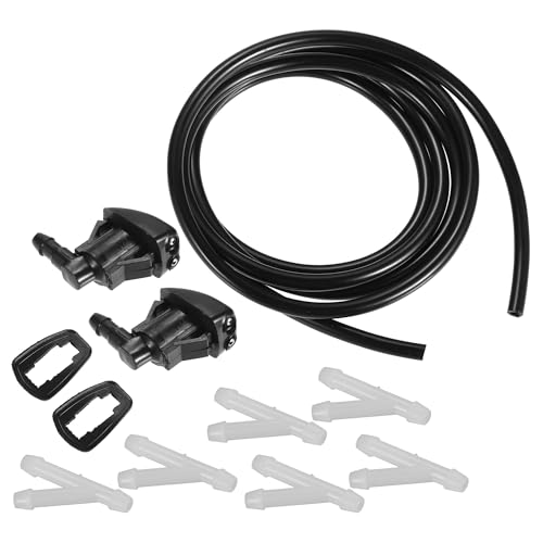 MACHSWON Scheibenwischerdüsen-Set für Pontiac G6 und Jeep Grand Cherokee – OE# 55079049AA, Frontscheiben-Sprühdüse mit 1,8 m Schlauch und Anschlüssen, 1 Set MACHSWON Scheibenwischerdüsen-Set für Pontiac G6 und Jeep Grand Cherokee – OE# 55079049AA, Frontscheiben-Sprühdüse mit 1,8 m Schlauch und Anschlüssen, 1 Set von MACHSWON