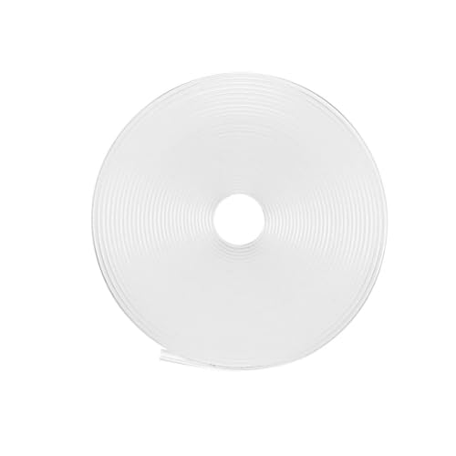 MACHSWON Schrumpfschlauch, 12 mm Durchmesser, 20 mm flache Breite, 2:1 Verhältnis, elektrische Kabelwicklung, Schrumpfschlauch, 5 m, transparent von MACHSWON