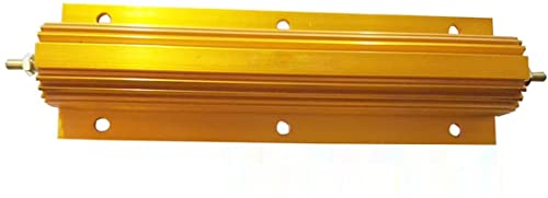 Widerstände aus Aluminiumgehäuse, 200 W, 50 R, Widerstand, Drahtwiderstand für Türklingel, LED, Netzteilausrüstung (Gold) von MACHSWON
