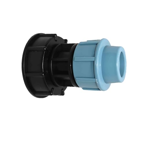 s60x6 Adapter IBC Tank Gewindeanschluss für Mdpe Wasserrohrverschraubungen gerader Auslass 20mm von MACHSWON