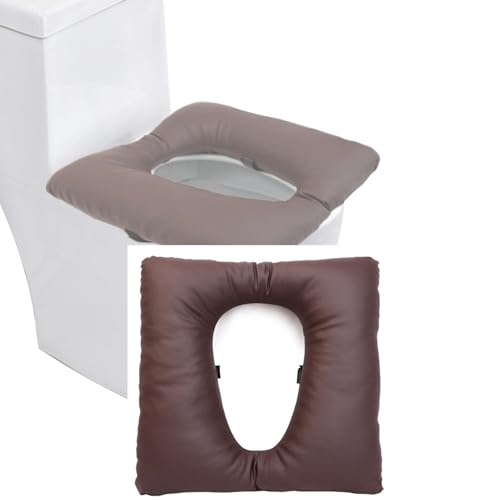 MACITA Anti-Dekubitus-Patienten-Kissen Mit Loch, PU Duschstuhl Sitzkissen Druckentlastungskissen Für Den Toilettensitz Waschbare Matte Für Toilettenstuhl Rollstühle Steibbe brown-42 * 42 * 8CM MACITA Anti-Dekubitus-Patienten-Kissen Mit Loch, PU Duschstuhl Sitzkissen Druckentlastungskissen Für Den Toilettensitz Waschbare Matte Für Toilettenstuhl Rollstühle Steibbe brown-42 * 42 * 8CM von MACITA
