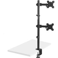 Maclean MC-967 Doppelte vertikale Monitor-Tischhalterung, Bildschirmhalter, max. VESA 100 x 100, 13-27 Zoll, 2 x 9 kg, pulverbeschichtet, neigbar, Maclean MC-967 Doppelte vertikale Monitor-Tischhalterung, Bildschirmhalter, max. VESA 100 x 100, 13-27 Zoll, 2 x 9 kg, pulverbeschichtet, neigbar, von MACLEAN