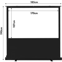 Maclean mc-212 Leinwand de Boden, Leinwand de unabhängige Projektion, Typ de Oberfläche: white matt, Reflexionsgrad: 1.0g (Größe de Leinwand: 80'' / Maclean mc-212 Leinwand de Boden, Leinwand de unabhängige Projektion, Typ de Oberfläche: white matt, Reflexionsgrad: 1.0g (Größe de Leinwand: 80'' / von MACLEAN