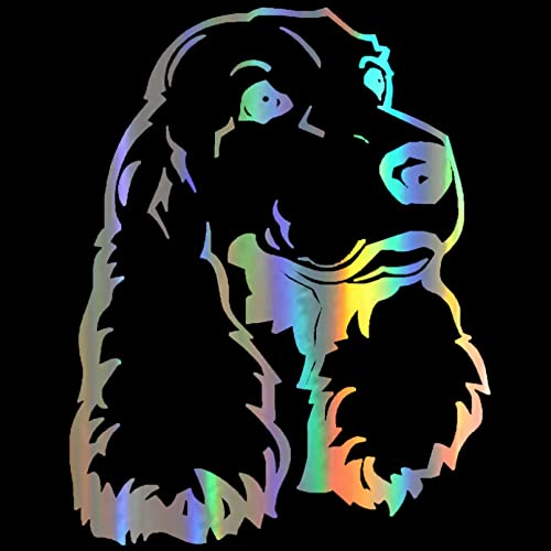 MACMRD Autoaufkleber 12,6 x 16 cm, Vinyl, Realistisch, Cocker Spaniel Hund, Outdoor, Aufkleber von MACMRD
