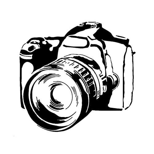 MACMRD Auto Aufkleber 15,1 cm * 14,4 cm Persönlichkeit Fotokamera Video Vinyl Schwarz/Silber Auto Aufkleber von MACMRD