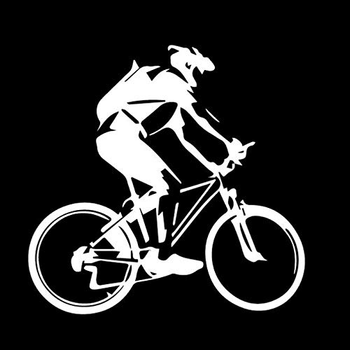 MACMRD Auto Aufkleber 15,3 cm * 14,9 cm Radfahren Schöne Vinly Aufkleber Auto Aufkleber Nizza Schwarz/Silber von MACMRD