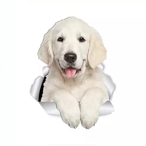 MACMRD Auto Aufkleber 17,5 * 14 cm Golden Retriever 3D-Hundeaufkleber Für Autodekor Wasserdichter Aufkleber von MACMRD