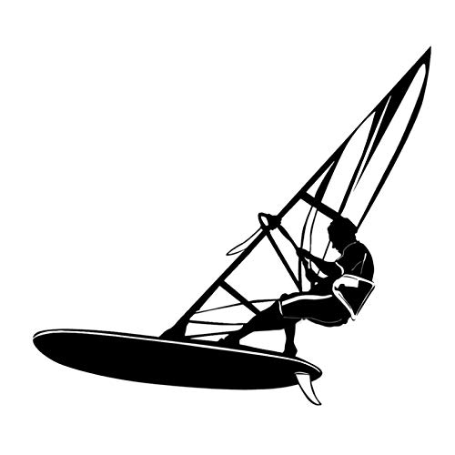 MACMRD Auto Aufkleber 17,5 cm * 15,8 cm Windsurfen Wassersport Auto Styling Aufkleber Schwarz/Silber MACMRD Auto Aufkleber 17,5 cm * 15,8 cm Windsurfen Wassersport Auto Styling Aufkleber Schwarz/Silber von MACMRD