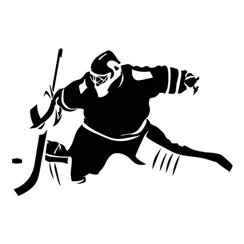 MACMRD Auto Aufkleber 18 cm * 12 cm Eishockey Wintersport Mode Aufkleber Cartoon Vinyl Auto Aufkleber Schwarz/Silber MACMRD Auto Aufkleber 18 cm * 12 cm Eishockey Wintersport Mode Aufkleber Cartoon Vinyl Auto Aufkleber Schwarz/Silber von MACMRD