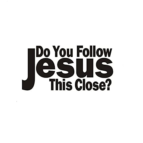 MACMRD Auto Aufkleber 20 cm * 10 cm Cretive Worte Folgen Sie Jesus So Nah Autoaufkleber Autos Dekoration PVC Aufkleber MACMRD Auto Aufkleber 20 cm * 10 cm Cretive Worte Folgen Sie Jesus So Nah Autoaufkleber Autos Dekoration PVC Aufkleber von MACMRD