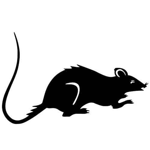 MACMRD Auto Aufkleber Cartoon Maus Tier Auto Aufkleber PVC Körper Abdeckung Kratzer Windschutzscheibe Laptop Dekorative Auto Aufkleber Wasserdicht von MACMRD