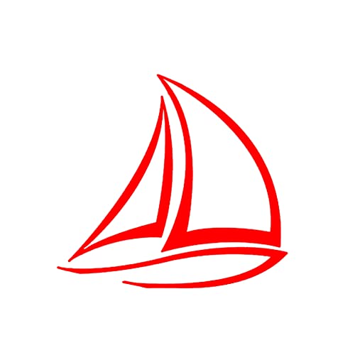 MACMRD Auto Aufkleber Lustige Interessante Segelboot-Dekor-Auto-Aufkleber, Autos, Motorräder, Vinyl-Aufkleber von MACMRD